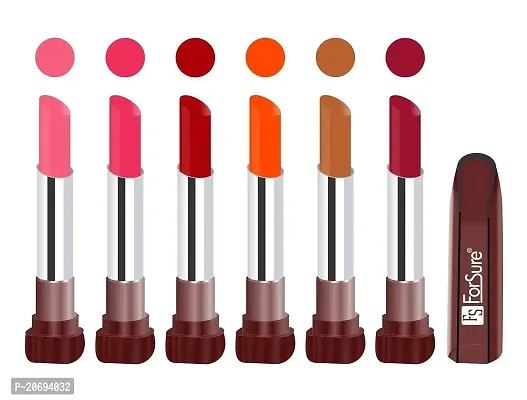 FORSURE American Matte Lipstick Multi color Combo of 6 Lipsticks-thumb0