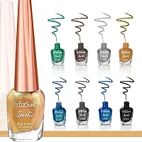 ForSurereg; Absolute Shine Liquid Glitter Eyeliner, Intense Color, Long Lasting, Glossy Texture (7 ml each) (Golden)-thumb2