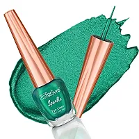 ForSurereg; Absolute Shine Liquid Glitter Eyeliner  Kajal Combo Intense Color, Long Lasting, Glossy Texture Smudge Proof (Green  Black)-thumb1