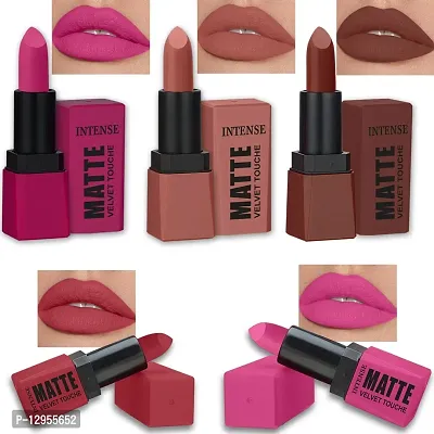 Hd Matte Lipstick Long Hours Stay Smooth Matte Texture 3.5Gm Each Combo Of 5-thumb0