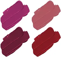 Non Transfer Waterproof Longlast Liquid Matte Mini Lipstick Pack Of 4-thumb1