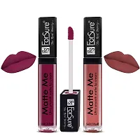 ForSure Matte Me Liquid Lipstick Non - Transferable Combo (Rust Brown , Ruby Red , Nude , Royal Maroon, Pack of 4)-thumb2