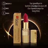 ForSure? Xpression Long Lasting Matte Finish Lipsicks set of 2 Different Colors Lipstick for Women Suitable All Indian Tones 3.5gm Each (Brown Nude-Red Velvet)-thumb4