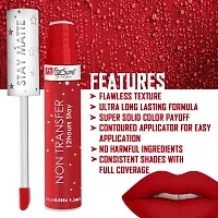ForSure? Waterproof Liquid Star Matte Lipstick Non Transfer Smudge Proof Upto 12 HrsStay Pack of 2 (Coral Red,Magnetic Magenta)-thumb3