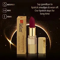 ForSure? Xpression Long Lasting Matte Finish Lipsicks set of 2 Different Colors Lipstick for Women Suitable All Indian Tones 3.5gm Each (Nude Matte-Brown Nude)-thumb3