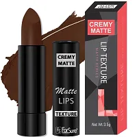 ForSure Cremy Matte Long Lasting Enriched With Vitamin E Lipstick- 3.5gm, Brown-thumb1