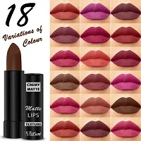 ForSure Cremy Matte Long Lasting Enriched With Vitamin E Lipstick- 3.5gm, Brown-thumb4