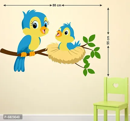 Attractive Sparrow In Tree With Kid Wall Sticker