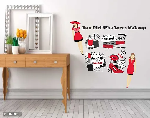 Attractive Be A Girl Who Loves Make Up Wall Sticker-thumb2