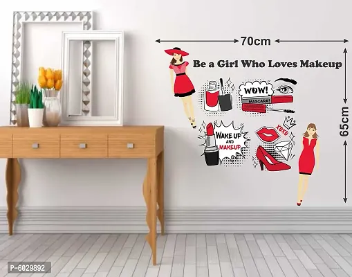 Attractive Be A Girl Who Loves Make Up Wall Sticker