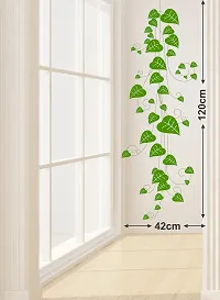 Attractive Beautiful Green Leaf Falling Wall Sticker-thumb1