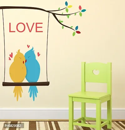 Attractive Cute Love Birds Wall Sticker