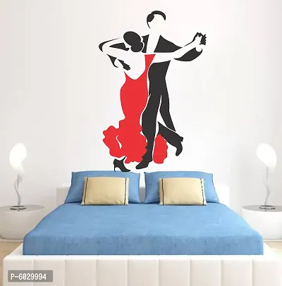 Attractive Beautiful New Married Couple Dancing Wall Sticker