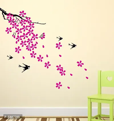 LANSTICK FLYING BIRDS IN TREE WALL STICKER