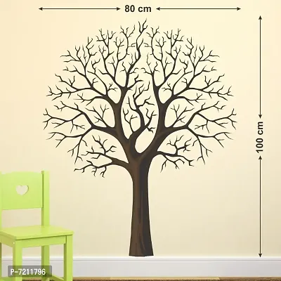 TREE WITHOUT LEAVES STICKER Extra Large Self Adhesive Sticker (Pack of 1)