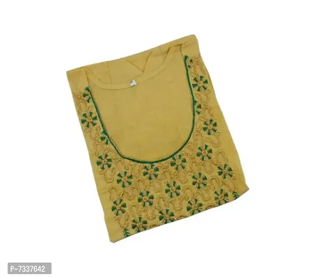 trendy designer rayon kurti embroidered on neck