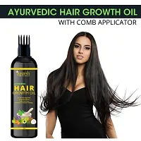 Ayurvedic Hair Growth Oil With Castor Oil Rosemary Oil Coconut Oil Almond Oil 20 Powerful Herbs Like Bhringraj Amla And More Pack Of 1 Hair Care Hair Oil-thumb1