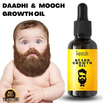 Isparsh Beard and Hair Growth Oil, 30 ml | Beard growth oil for men | Hair growth oil for men | For faster beard growth | For thicker and fuller looking beard | Best Beard Oil for Patchy Beard | Clini-thumb0