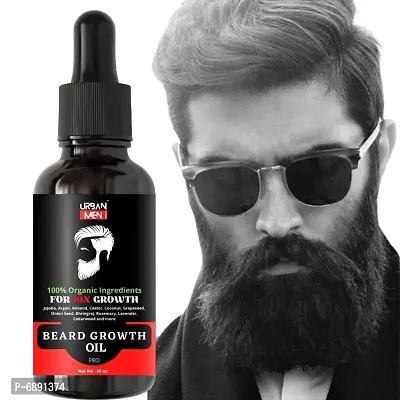 Urban Men - Natural Beard growth oil-best beard oil for men, beard growth oil, advance beard oil, Patchy beard growth,dhadhi oil, Beard oil for preventing white beard, natural beard growth oil 30ml-thumb0