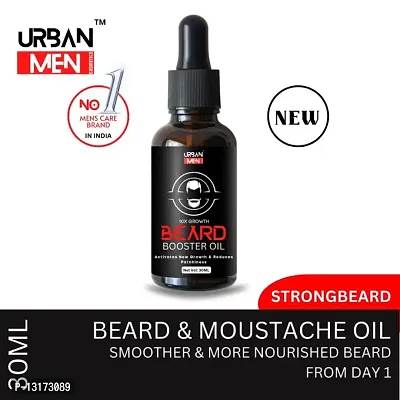 Urban Men - Natural Beard growth oil-best beard oil for men, beard growth oil, advance beard oil, Patchy beard growth,dhadhi oil, Beard oil for preventing white beard, natural beard growth oil 30ml-thumb2