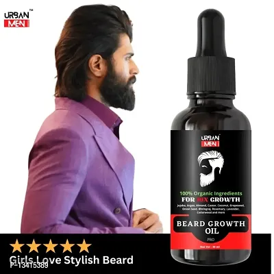 Advanced URBAN MEN Beard Hair Growth oil- best beard oil for mens,beard growth oil,patchy beard growth,dadhi oil,mooch oil,dadhi ugane wala oil,advanced beard growth oil,orignal beard oil,beard growth-thumb0