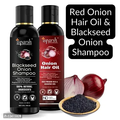 Blackseed Onion Methi Hair Oil and Red Onion Black Seed Hair Shampoo for Smooth  sliky long Hair Growth Oil | bringraj hair Oil |adivasi hair oil and shampoo| castor oil |almond oil