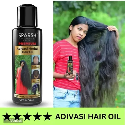 Adivasi Hair Oil- 50 ml for Women and Men for Shiny Hair L (50 ml) Pack 1