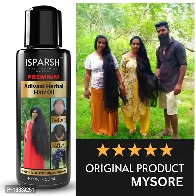 Adivasi Hair Oil- 50 ml for Women and Men for Shiny Hair L (50 ml) Pack 1-thumb0