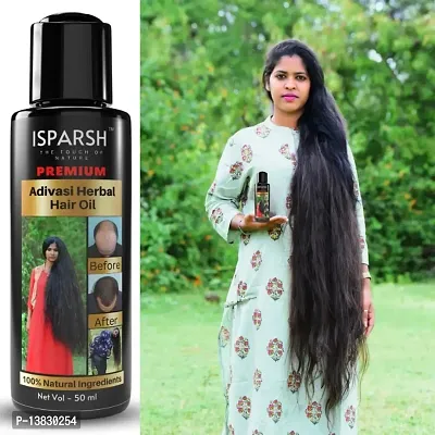 Adivasi Hair Oil- 50 ml for Women and Men for Shiny Hair L (50 ml) Pack 1