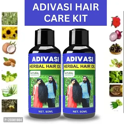 Clearance Mela Special,Adivasi Neelambari All Type of Hair Problem Herbal Growth Hair Oil  Hair Shampoo-Dandruff Control - Hair Oil(100ml)-thumb0