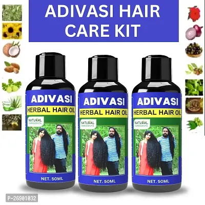 Clearance Mela Special,Adivasi Neelambari All Type of Hair Problem Herbal Growth Hair Oil  Hair Shampoo-Dandruff Control - Hair Oil(150ml)-thumb0