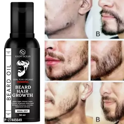 Beard Hair Growth Oil- For Patchy  Faster Beard Growth Hair Oil  (50 ml)-thumb0