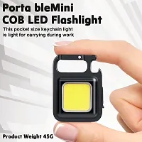 Mini Led Flashlight Keychain Torch Cob Work Lights 500 Lumens Rechargeable-thumb1