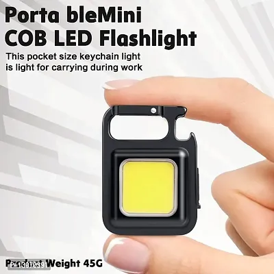 Mini Led Flashlight Keychain Torch Cob Work Lights 500 Lumens Rechargeable-thumb2