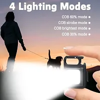 Mini Led Flashlight Keychain Torch Cob Work Lights 500 Lumens Rechargeable-thumb3