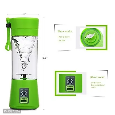 Portable Electric Usb Juice Maker Juicer Bottle Blender Grinder Mixer 6 Blades Rechargeable-thumb5