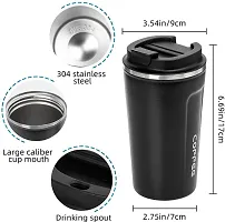 Stainless Steel Insulated Coffee Mug with Handle, Double Wall Vacuum Travel Mug, Tumbler Cup with Leak Proof Lid Eco-Friendly Reusable Cup-thumb1