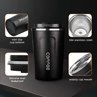 Stainless Steel Insulated Coffee Mug with Handle, Double Wall Vacuum Travel Mug, Tumbler Cup with Leak Proof Lid Eco-Friendly Reusable Cup-thumb3