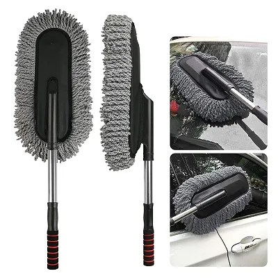 Flexible Duster Car Wash | Car Cleaning Accessories | Microfiber | Brushes | Kitchen, Office Cleaning Brush with Expandable Handle Compatible with n Equisite Car