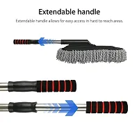 Flexible Duster Car Wash | Car Cleaning Accessories | Microfiber | Brushes | Kitchen, Office Cleaning Brush with Expandable Handle Compatible with n Equisite Car-thumb2