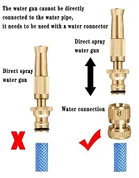 High Pressure Water Spray Nozzle Suitable for 1/2 Hose Pipe Adjustable Brass Spray Nozzle-thumb4