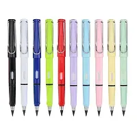 10  Pcs Everlasting Reusable Pencil Inkless Pencils Eternal Portable Erasable Metal Writing Pens Infinite Replaceable Graphite Nib-thumb3