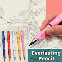 12Pcs Everlasting Reusable Pencil Inkless Pencils Eternal Portable Erasable Metal Writing Pens Infinite Replaceable Graphite Nib-thumb1
