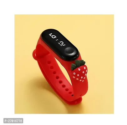 Cute Cartoon Character Red Waterproof LED Kids Watches for Boys  Girls-thumb0