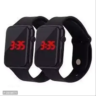 Digital Watch Combo A1 Black (Pack of 2) BUY 1 GET 1 FREE - Most Selling Latest Trending Men and Women watches Best Quality smart Watch Classy Digital Watch Wrist Watch Sports Watch LED Band for Kids,