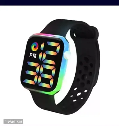 Waterproof Disco Black LED Display Kids Watch Digital Watch - For Boys  Girls-thumb0