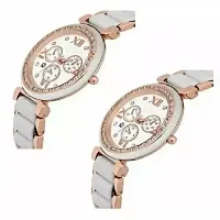 Attractive White combo of 2 Women Watch-thumb1