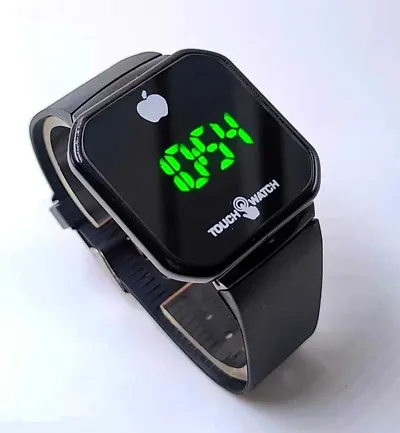 Latest Colour Apl Logo Touch Sensor Digital Watch for Unisex Boys n Girls and Mens n Womens