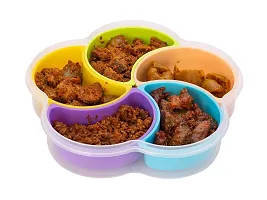 CLOUDTAIL CHOICE Masala Boxes for Kitchen Multi Color (5 Bowls) (Color May Vary As Per Available)-thumb1