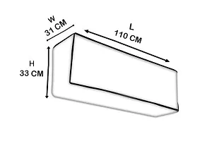 CLOUDTAIL CHOICE Air Conditioning Dust Cover Waterproof Folding Ac Cover for Spilt Ac for 1.5 Tone AC (Assorted Color  Design)(110x33x31cm) Set of 1-thumb2